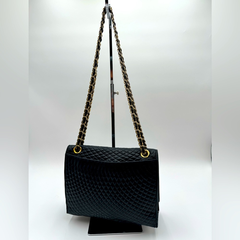 Bally-Authentic-Calf Skin Quilted Leather Black shoulder / crossbody bag - Picture 4 of 16